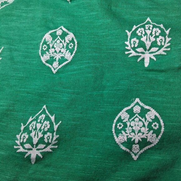 Loft Outlat Tank Top WOmen XL Green White Floral Kelly Green Burnout New READ - Picture 13 of 13